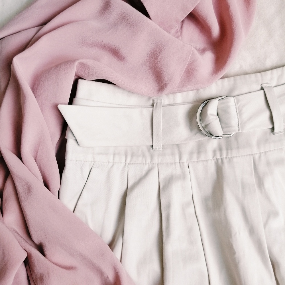 Light Beige Pencil Skirt
